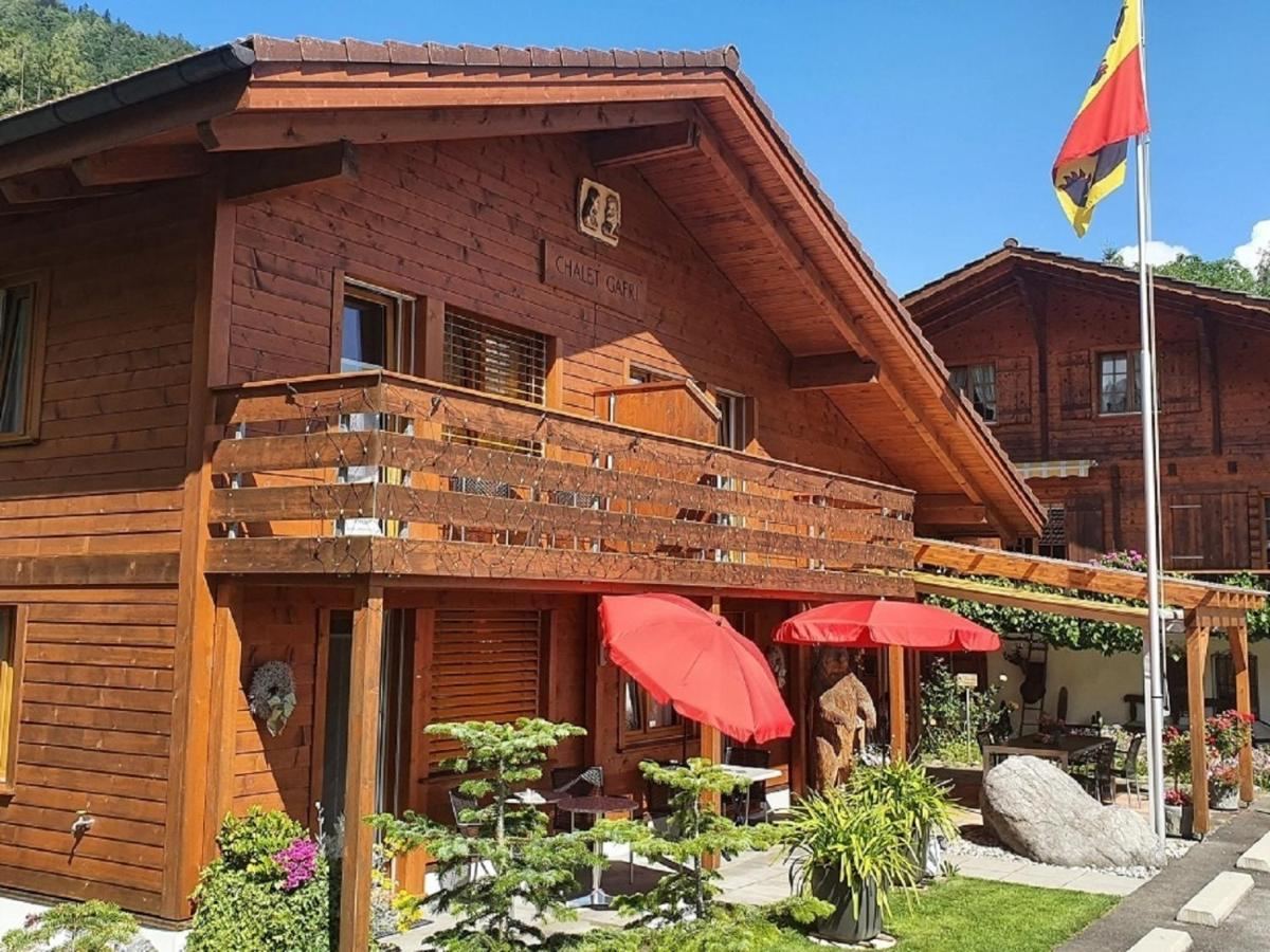 Chalet building exterior, garden side